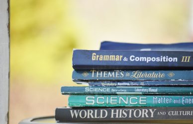 pile of assorted-title books